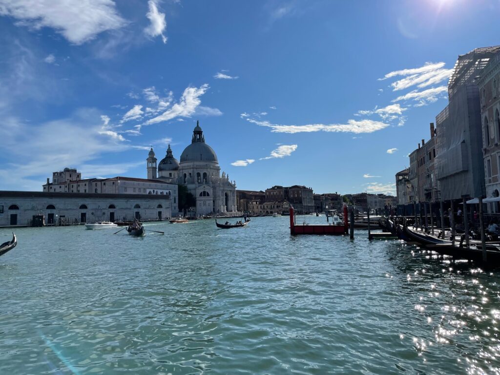 The Grand Canal in Venice, with Santa Maria della Salute