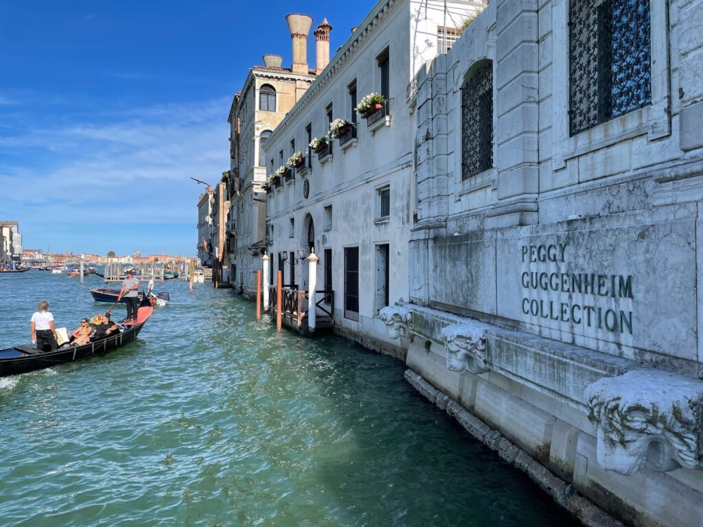 Palazzo Venier dei Leoni, home of the Peggy Guggenheim Collection, seen from the Grand Canal