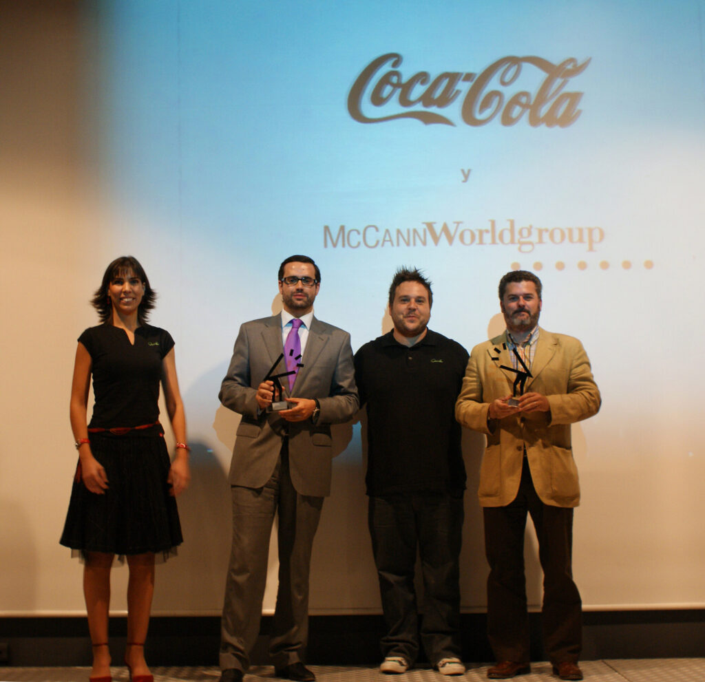 Gradium 2009 award for best communication campaign, on stage